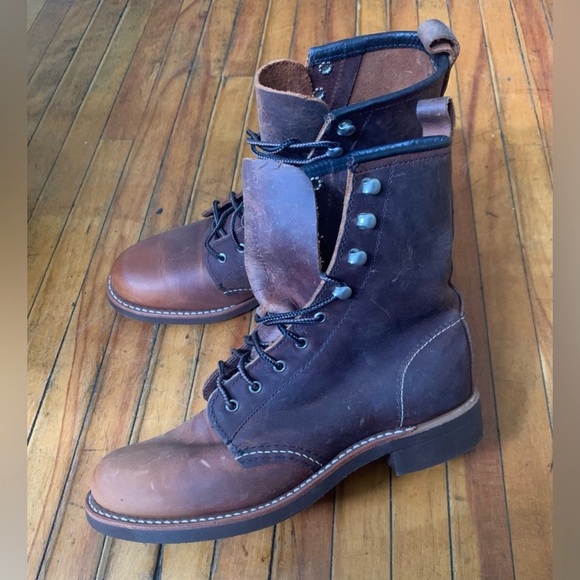 Red Wing Leather Boots, Heritage Silversmith in Copper Rough + Tough Leather - Picture 13 of 16